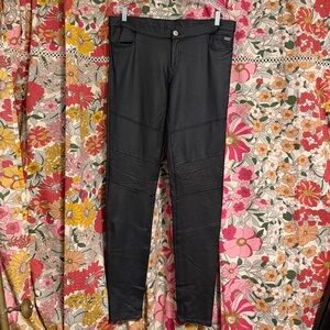 Harley-Davidson Black Skinny Faux Leather Pants Women